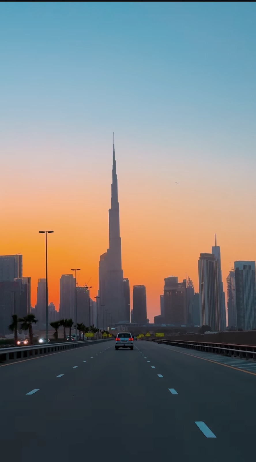 Input: Dubai Dusk Cityscape