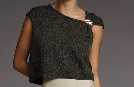Input 2: Top Reference (Asymmetric Hardware Sweater Tank, @anthropologie)